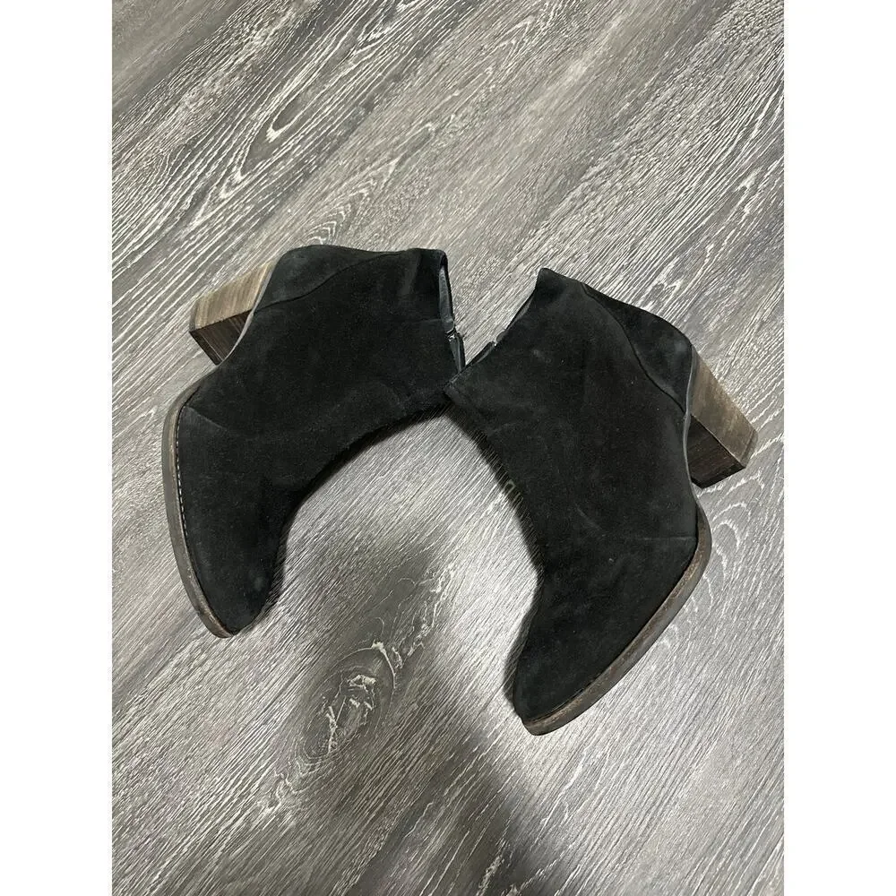 Paul Green‎ Obermat Etch Leder Booties Black Size US 8.5